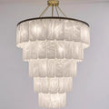 All-copper spanish marble living room chandelier - modern minimalist style for duplex homes, high ceilings, hotel lobbies, and villas