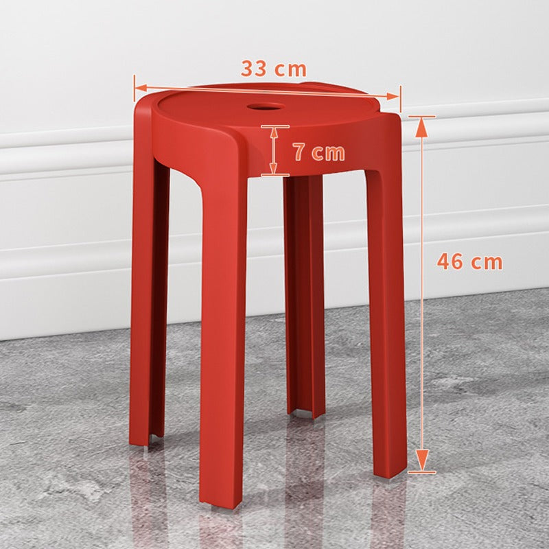 Thickened plastic stoolfor home stackable dining table bench long sitting comfortable chair windmill stool plastic round stool