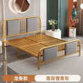 Iron bed double modern casual soft bed for home soft back bed apartment 1.35m b&b single iron bed