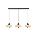 Medieval style walnut crystal flow chandelier retrofrenchaccessible luxury bar log b&b tea room living room restaurant