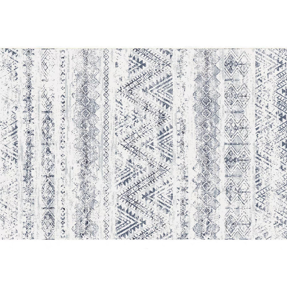 retro ethnic moroccan faux cashmere rug - durable, stain-resistant, perfect for living room coffee tables, bedroom bedside, and more