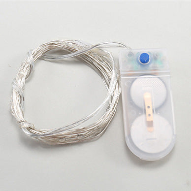 Cross-border LED copper wire light string, button battery box, copper wire light, firefly bouquet, wedding gift box, Christmas decoration