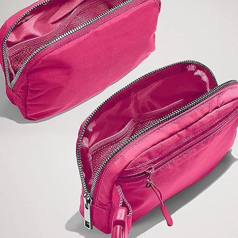 customized Lulu same fanny pack outdoor sports messenger bag mobile phone bag nylon running fitness bag