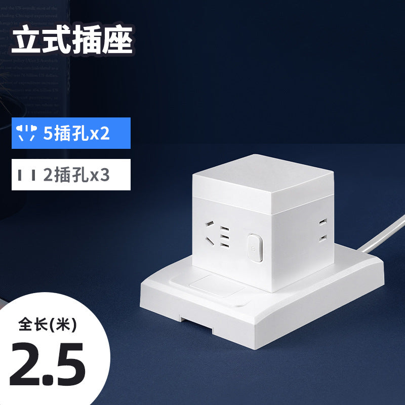 Smart tower power strip with night light, multi-port usb, and long cord – home power strip with multiple outlets