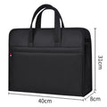 Oukeqi satchel business large-capacity document bag oxford cloth information bag logo conference briefcase zipper type