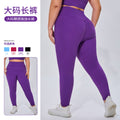 European and american plus size high-waisted yoga pants for women - tummy control, butt lifting, tight-fitting workout leggings - barely-there feel, breathable, running & fitness pants