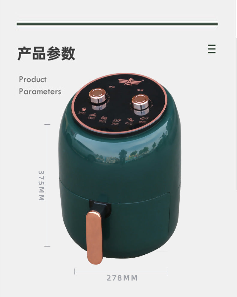 Visible for home large capacity air fryer intelligent multifunctional oven fully automatic oil-free electric fryer french fries cross-border