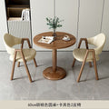 Minimalist modern negotiation table and chair set - perfect for bubble tea shops, coffee shops, dining tables, balcony round tables, casual small spaces, and reception areas