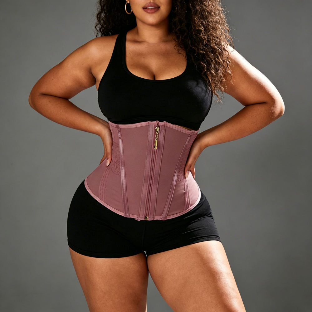 15-bone mesh girdle cross-border special supply sports tight slimming look shaping fitness girdle waistband abdominal belt for women
