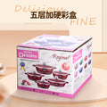 Customized die-cast ten-piece kitchen cooking pot set, household soup pot, non-stick pot set, cookware wholesale