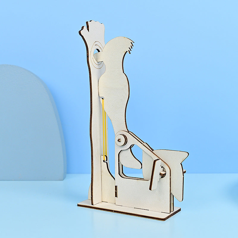 Manual Woodpecker Puzzle DIY Handmade Invention, Technology Small Production Classroom Science Small Experiment Handmade Material Pack