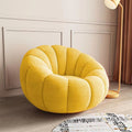 Lazy sponge sofa pumpkin chair single cream bean bag for home bedroom living room small apartment balcony lounge chair