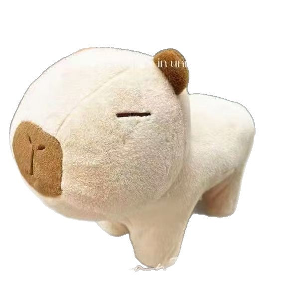 Cute capybara animal stool - living room home use, kids' low stool with universal wheels, plush changing stool