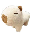 Cute capybara animal stool - living room home use, kids' low stool with universal wheels, plush changing stool