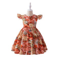 Middle and large girl beach skirt summernew arrival children's suspender skirt seaside vacation bohemia cotton silk kidsdress