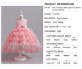 girl wedding dress little girl dress kids host princess dress tail catwalk performance costume skirt
