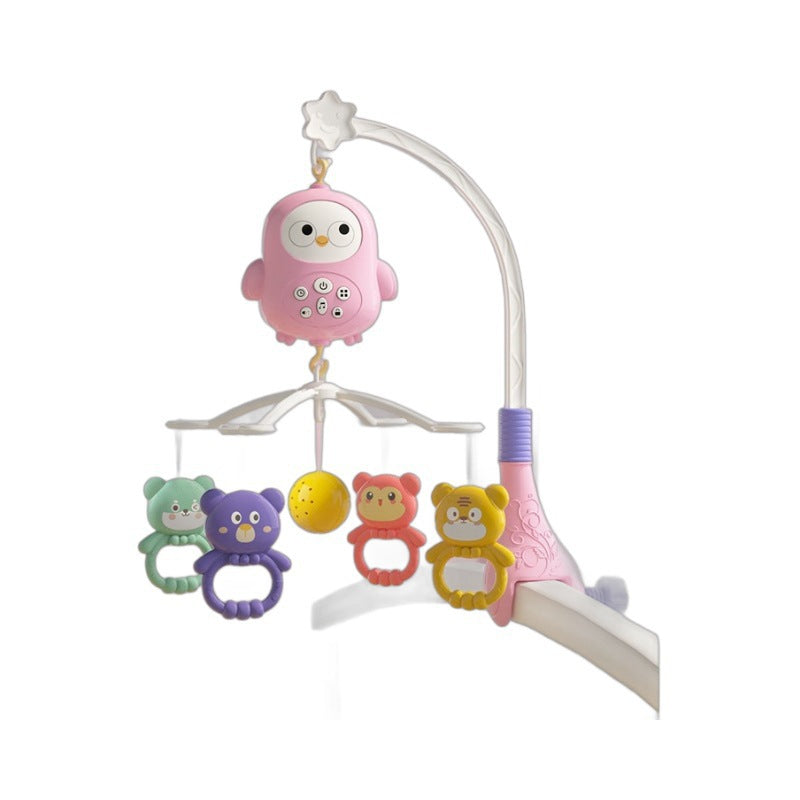 Cross-border  export infant music rotating rattle newborn crib bell early education lighting music toys