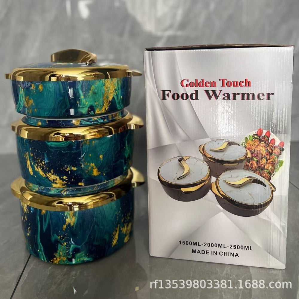 Food warmer factory direct sales 3pcs thermal insulation box 1500ml, 2000ml, 2500ml hot selling in africa