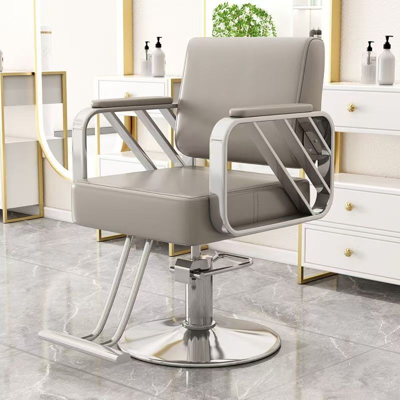 Hairdressing chair popular hairdressing store perm and dye salon special fashion adjustable stainless steel hair cutting chair high-end hairdressing chair