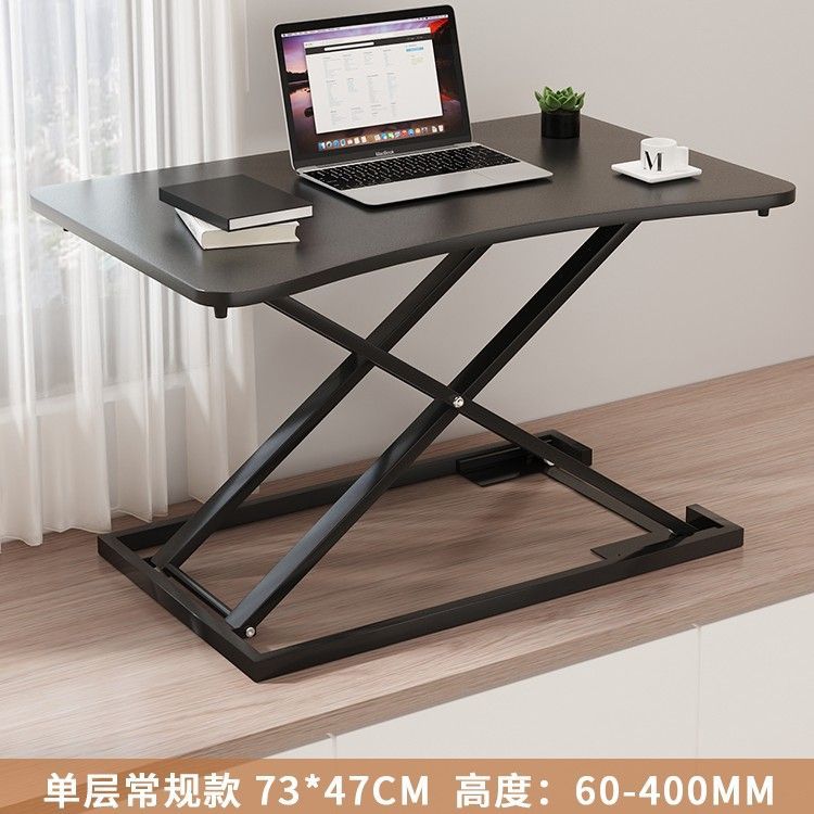 Standing desk adjustable height laptop monitor stand foldable computer table