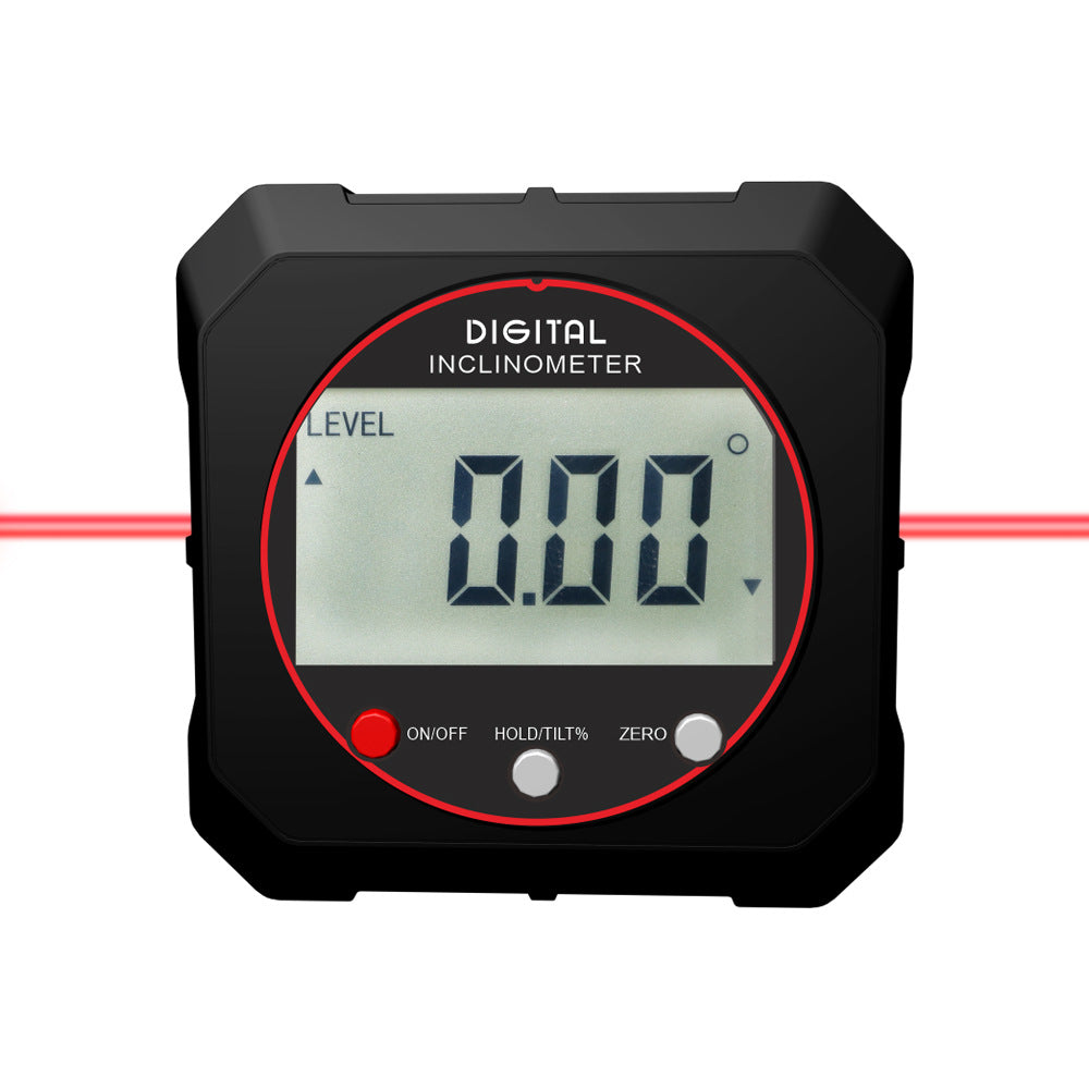HUOTO Digital Display Inclination Box Dual Laser Digital Display Inclination Meter Inclination Box, Angle Meter Slope Meter Level Meter