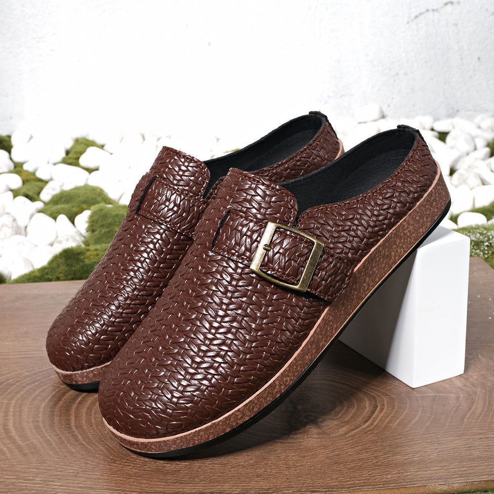 Amazon independent station  cross-border foreign trade large size slippers spring & fall new style retro casual slip-on toe slippers