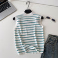 Pure desire work clothing style stripes half turtle neck knitting vest women's summer slimming look sleeveless outwear suspender tops