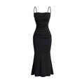 Amazon sexy halter dress - high waist, tie-waist, bodycon maxi dress - petite-friendly, seriously stunning