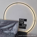 Minimalist chic large round wall sconce - stylish ambient lighting for living room backdrops, bedroom headboards, and more