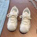 Women's sneakers: 2025 new spring/summer hot styles - chunky sole, versatile white sneakers, soft sole, lightweight running & casual shoes