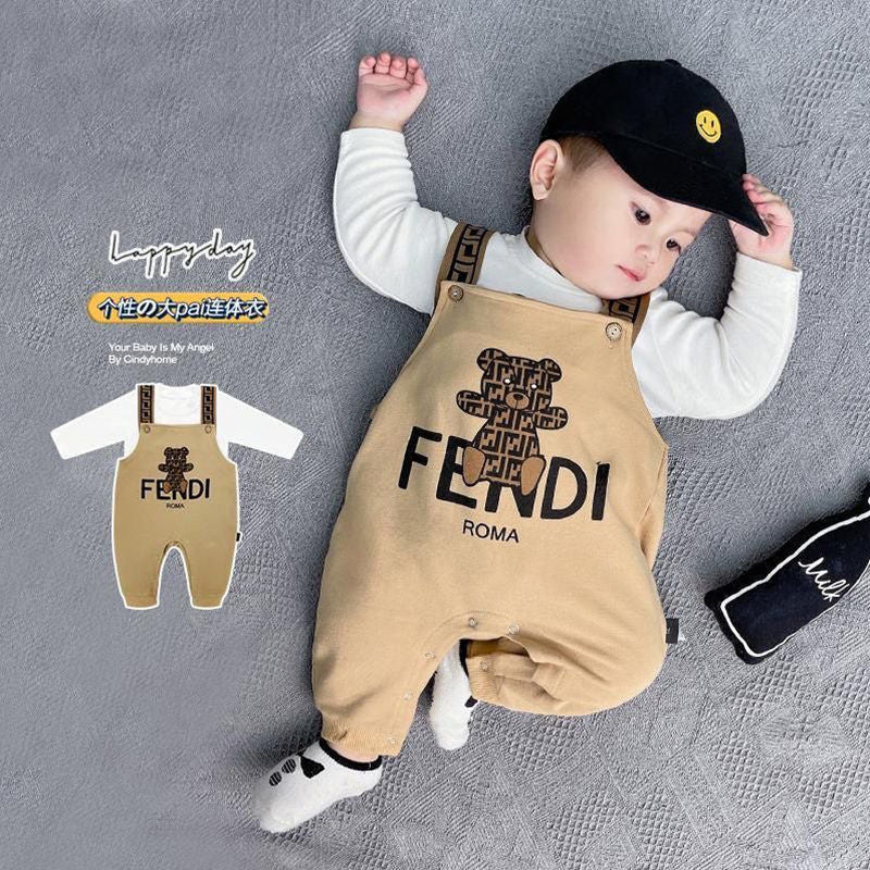 Infant and toddler spring and autumn fashion two-piece set for baby boys, casual korean style jumpsuit, super cute baby clothes