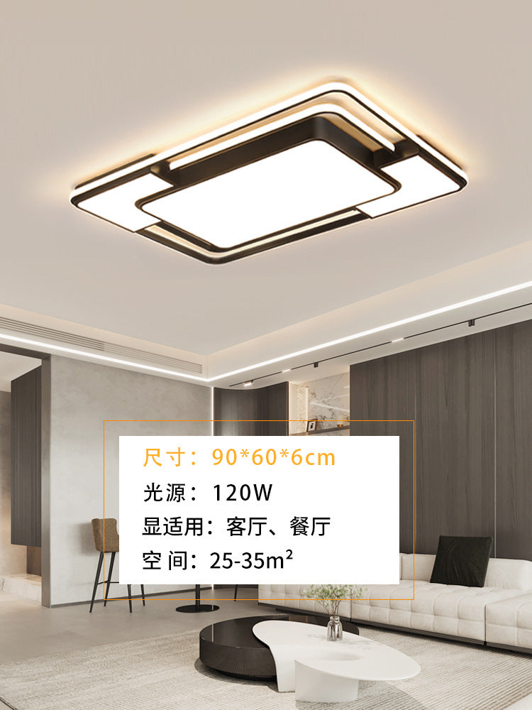 Light luxury atmosphere black living room hall main light Zhongshan home improvement lighting led homestay atmosphere bedroom ceiling light