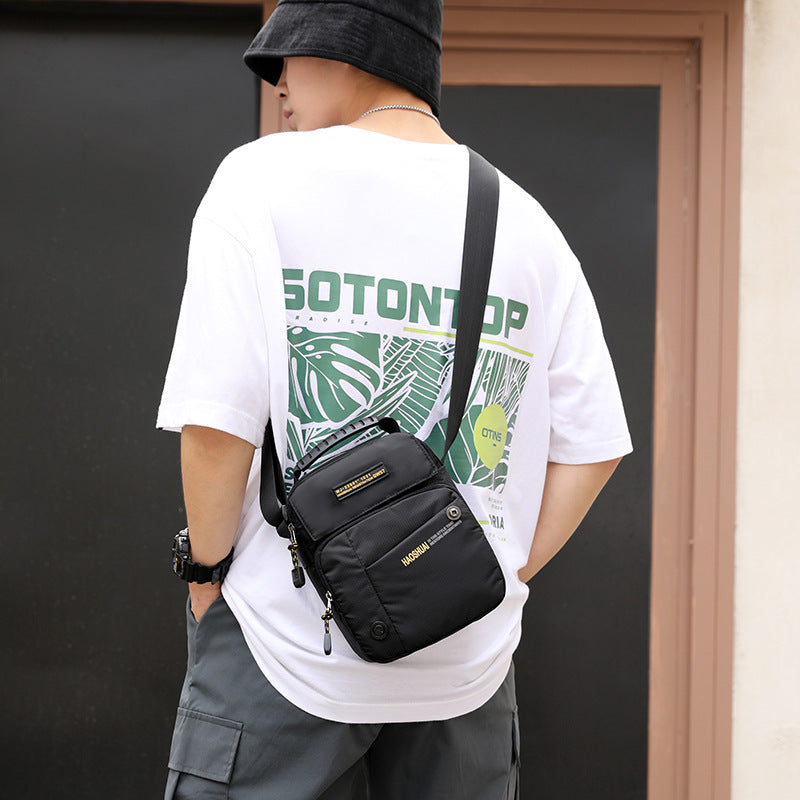 New men's casual shoulder bag large capacity oblique span bag outdoor travel commuter bag men's bag fashion sports satchel