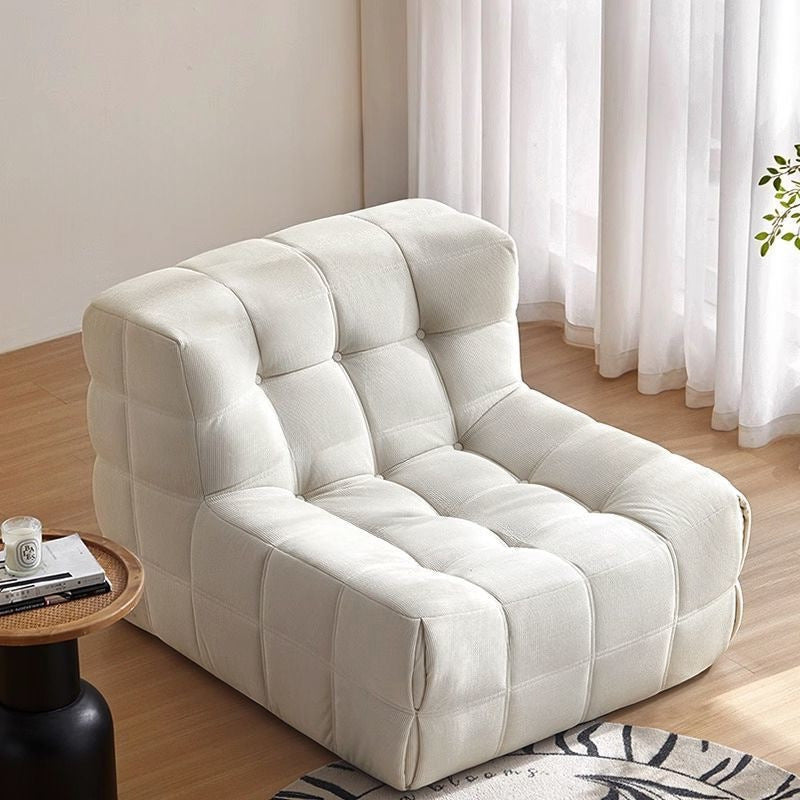 Beanbag sofa can lie down and sleep in the bedroom tatami living room balcony waffle grids caterpillar sofa single small sofa