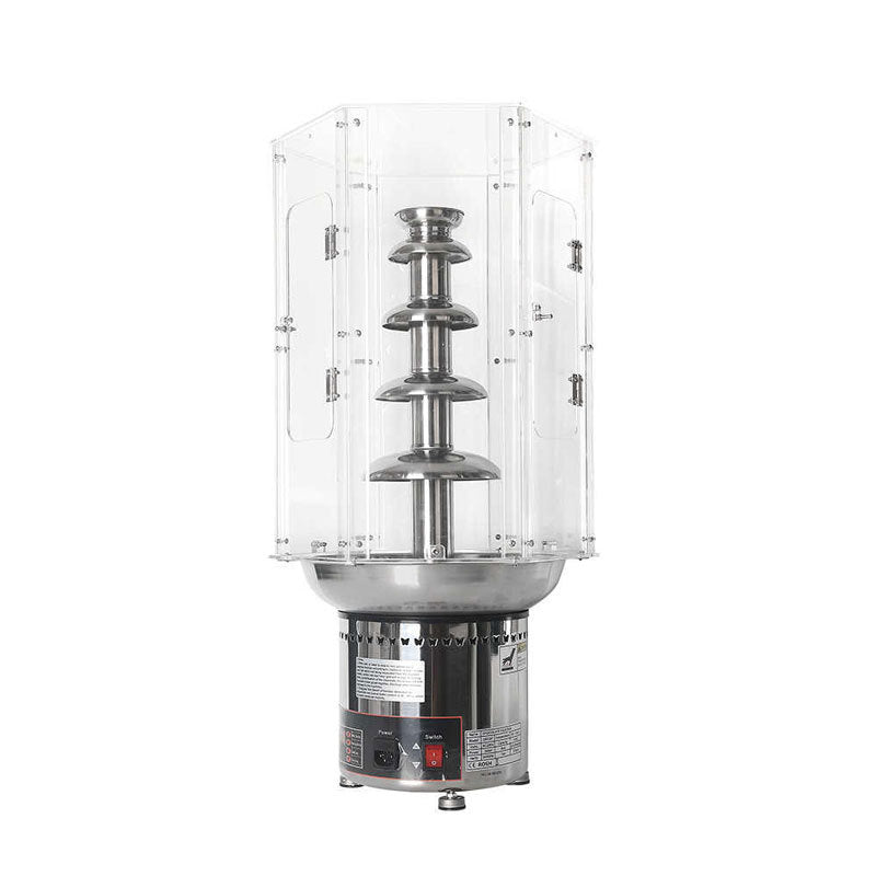 Commercial chocolate fountain/waterfall machine - 4/5/6/7 tier windshield cover - pvc windproof & dustproof plastic isolation shield