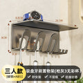 Toothbrush holder - no drilling required, bathroom toothbrush storage rack, home set, wall-mounted mouthwash cup & toothpaste dispenser