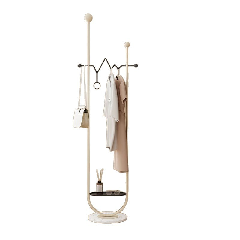 Scandinavianaccessible luxury marble bottom base simplefor home coat rack movable floor-standing living room bedroom clothes drying rack
