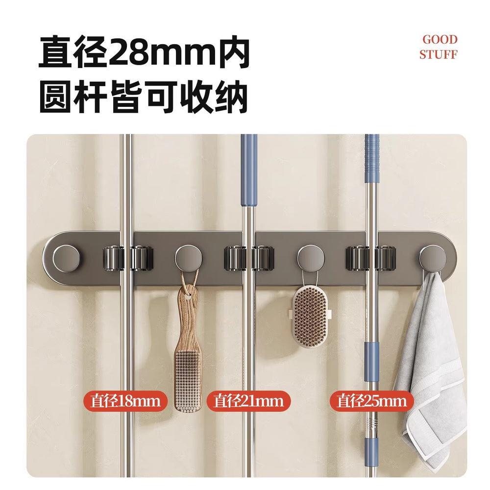 Suction cup mop wall hanging clip, no punching bathroom hook, bathroom hanging mop, broom, strong fixed storage handy gadget