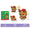 Compatible with lego bricks santa claus cartoon figure kids assembly educational christmas toy gift cross-border wholesale