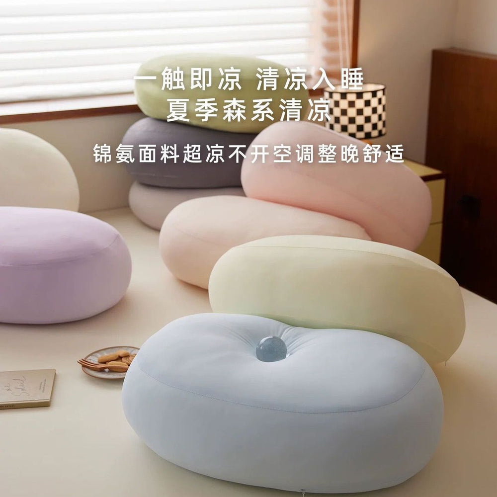 Candy color super soft lumbar pillow waist support pillow leg side sleeper cushion waist support sleeping nap pillow soft