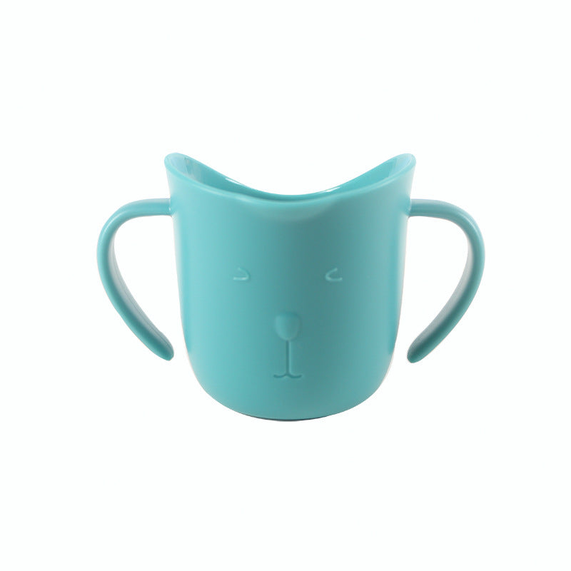 Source factory hot-selling kids supplies baby oblique mouth anti-choking water cup anti-colic learning drinking cup baby open cup