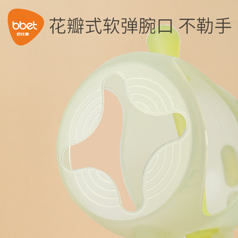 Baby teether, infant teething stick, anti-sucking hand tool, baby chewable gum silicone toy, 0-1 years old, customized