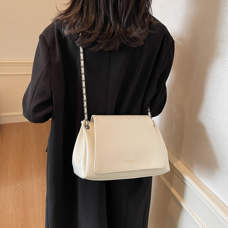 Foreign trade advanced sense versatile chain tote bag women's 2025 new large-capacity leisure commuting shoulder messenger bag