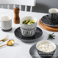 European style minimalist rice bowl, unique household bowl, ceramic creative trendy bowl, moroccan style 4.5inch dessert bowl