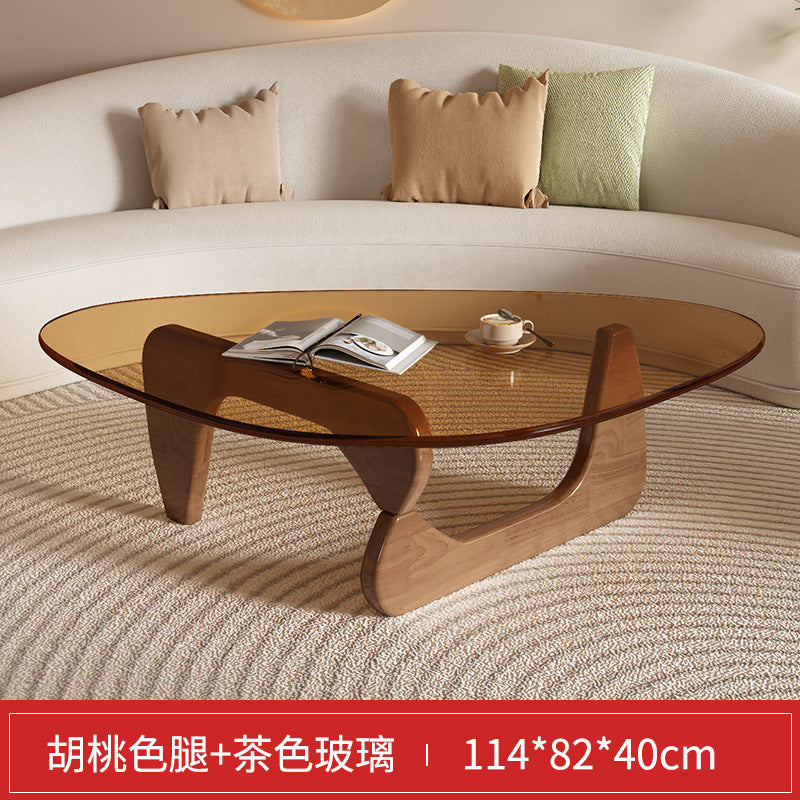 Glass coffee table creative popular coffee table living room for home small apartment modern casualaccessible luxurynormcore small table
