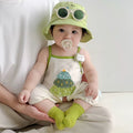 Summer cute super cute infant baby clothes baby suspenders one-piece cartoon rompers hundred days outwear summer