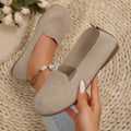 plus sizeflatsautumnew arrival flying mesh shallow mouth slip-on lazy flatscasual women's shoes trendy