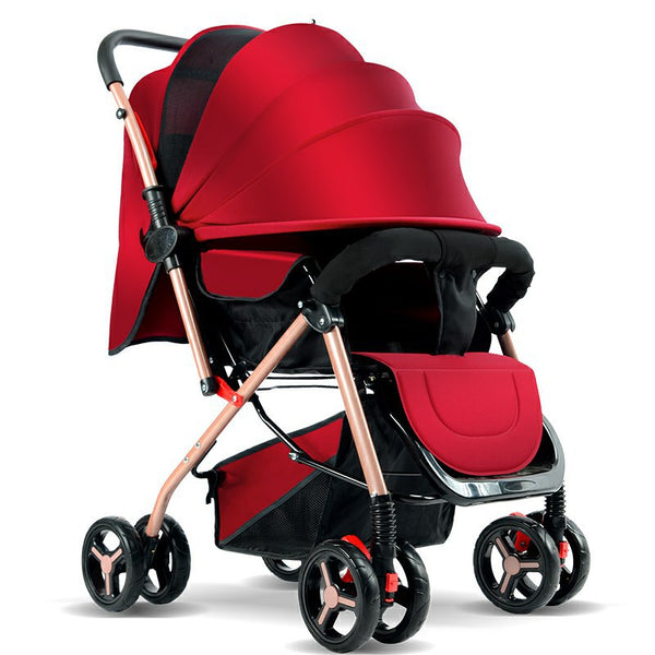 Children's baby stroller Lightweight baby stroller can sit and lie down Doll can be folded Infants and toddlers can sit