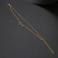 exquisite fashion stainless steel cut out cross double chain bracelet fashioncasualeleganteasiest for match bracelet