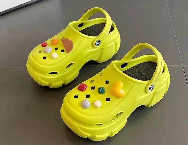 "eva clogs for women - 2024 new summer collection: chunky platform, height-boosting, trendy beach sandals"